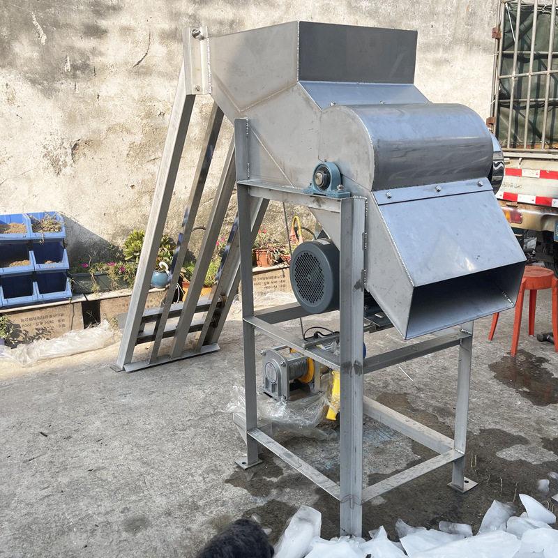 大型冰块粉碎机不锈钢碎冰机商用全自动304打冰破冰冰沙冰沙机