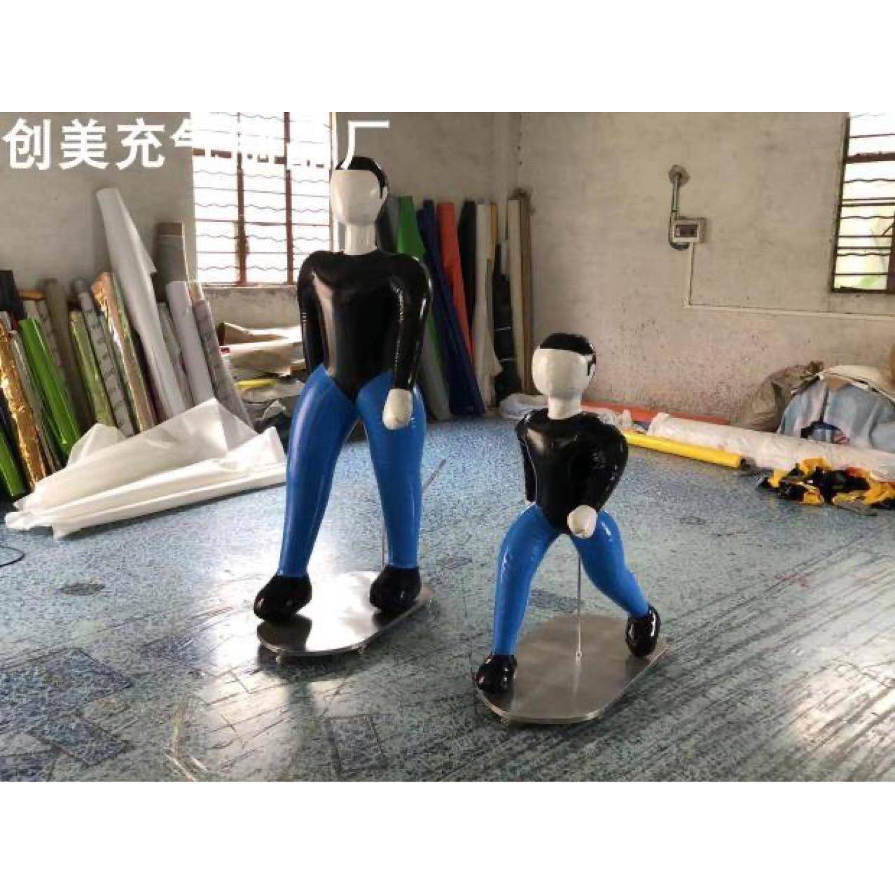 直销充气假人充气尾部车碰撞测试充气车充气仿真车模型