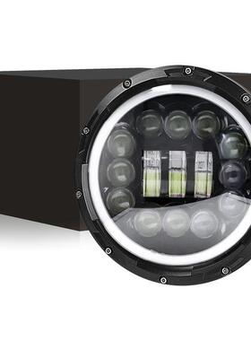 哈雷7寸牧马人60W车灯LED前大灯日行灯带全圆天使眼