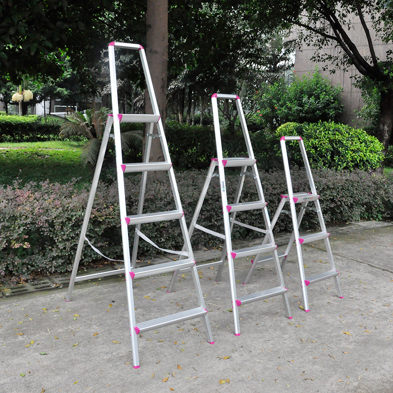 麦得斯铝合金家用梯扶手三四五步加厚折叠人字梯小梯子室内便携梯