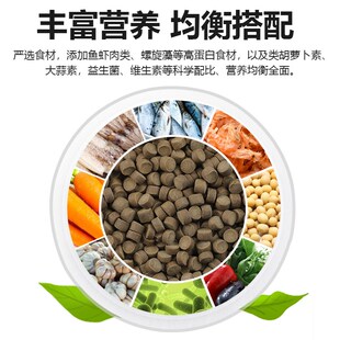 鱼食下沉型鱼粮锦鲤鱼招财猫鱼虎鱼飞凤地图鱼鱼肉颗粒沉底鱼饲料