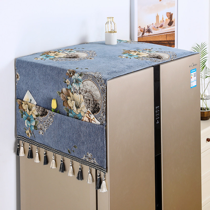 【加厚雪尼尔面料】单开门对开门冰箱防尘罩盖布滚筒洗衣机巾帘,居家布艺,万能盖巾,淘宝优惠券,粉丝福利购,淘宝优惠卷