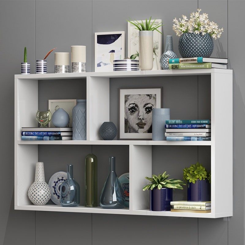 墙上置物架壁挂式免打孔书架挂墙隔板墙面吊柜子墙柜创意格子收纳,住宅家具,搁板/置物架/家用陈列架,淘宝优惠券,粉丝福利购,淘宝优惠卷