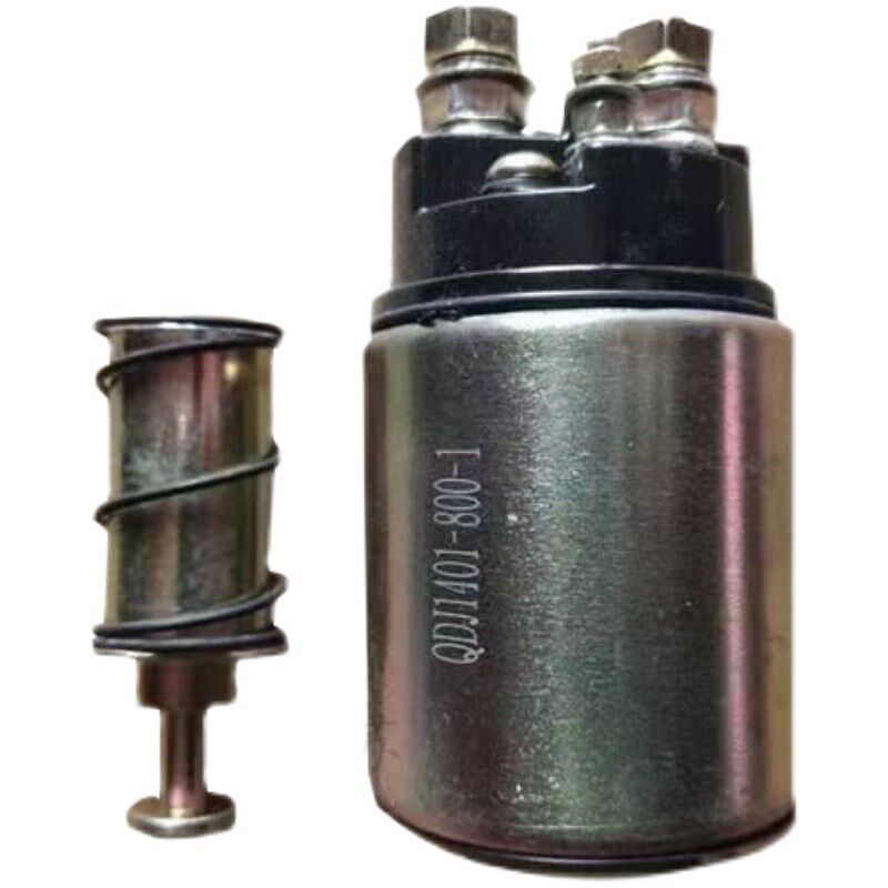 时风三轮车启动马达电磁阀 减速启动机吸力开关 农用三轮车配件