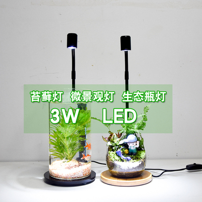 植物补光灯LED多肉绿桌面绿植花卉盆栽鱼缸水草缸灯全光谱白灯