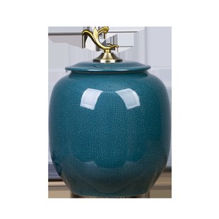 陶瓷米缸水缸米桶25斤面粉缸防潮防虫密封茶叶缸油缸杂粮储物罐