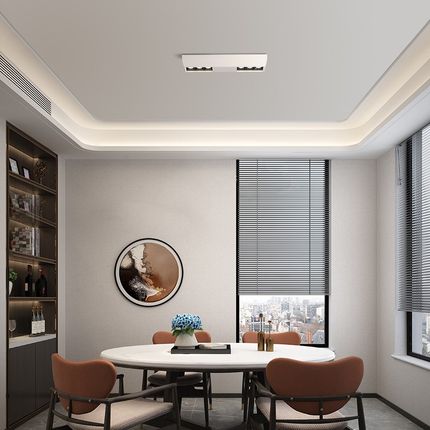 至御智能LED明装射灯长方形家用客厅斗胆灯卧室长条格栅灯XC001