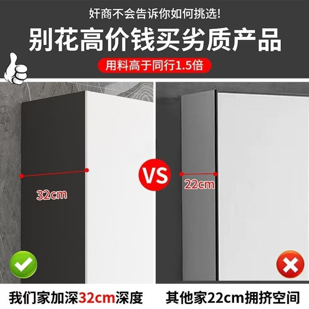 蜂窝铝壁柜纳太空铝吊431柜浴壁挂式室洗手台储物收厨房油烟机柜