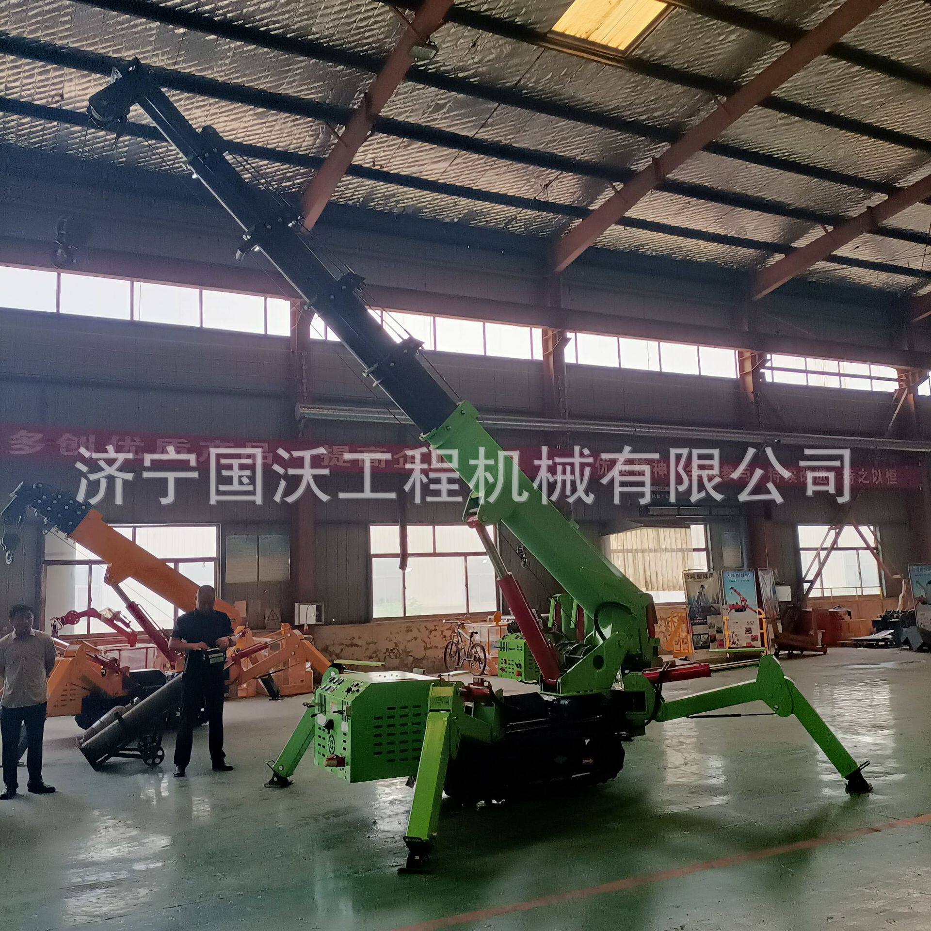 3吨5吨蜘蛛起重机 橡胶履带蜘抛丸清理机