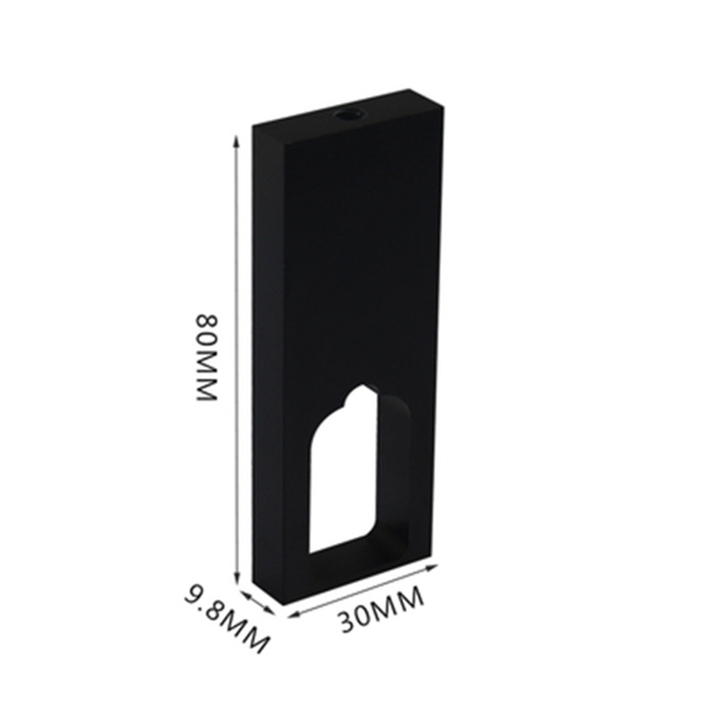 加厚大方形衣柜挂衣杆橱柜顶装侧装法兰衣通杆柜子防滑静音横杆