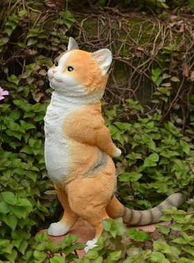 真自在创意可爱猫咪动物摆件小公仔送男女朋友闺蜜猫控礼物情人节