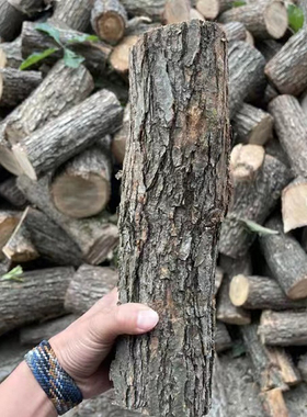 壁炉专用木柴栎木硬木材柴墙客厅背景墙装饰木头橡木燃木取暖柴火