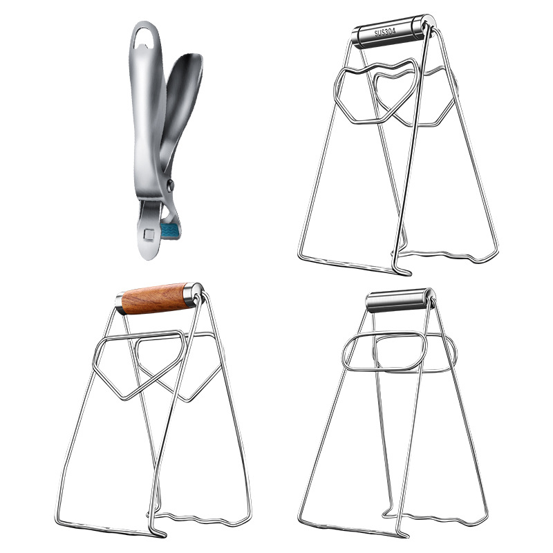 304不锈钢防烫夹家用碗碟夹多功能厨房提盘夹取碗夹砂锅蒸菜夹子