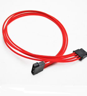 d口电源线 大4Pin延长线  红色 水泵风扇延长线 颜色可定制