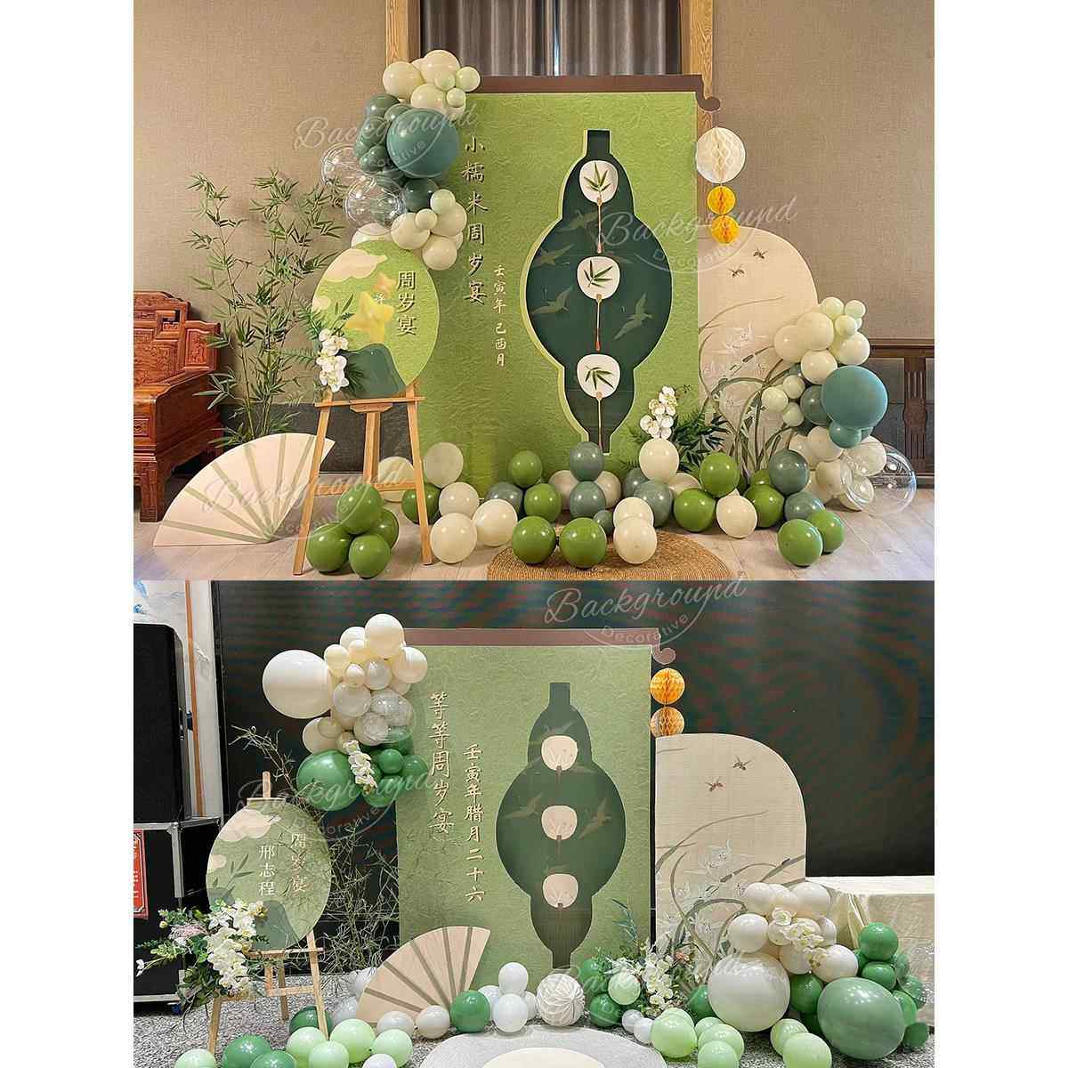 新中式荷花背景kt板百日1周岁生日布置女孩男孩成人聚会布景装饰,节庆用品/礼品,装扮布置套餐,淘宝优惠券,粉丝福利购,淘宝优惠卷