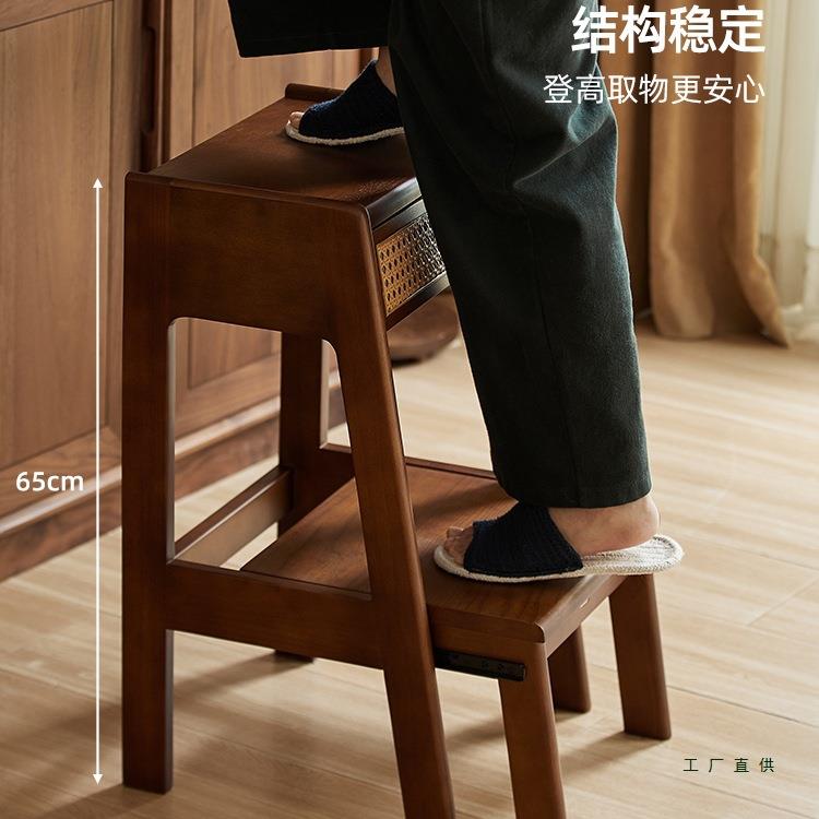 高实家木凳用创多功能穿鞋凳两用厨房客厅登348爬意高两步阶梯凳