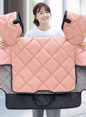 电动车挡风5被冬电季加绒加厚瓶摩托车防水防风罩四季用202437新