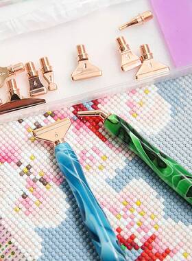 石画I新点钻笔套B150装彩色钻螺纹金属多功能DY贴钻笔5D钻石款绣