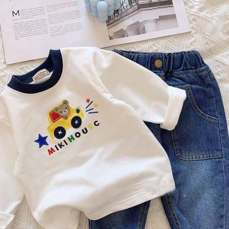 男童长袖T恤打底衫宝宝可爱卡通小车休闲上衣童装男童春装,童装/婴儿装/亲子装,T恤,淘宝优惠券,粉丝福利购,淘宝优惠卷