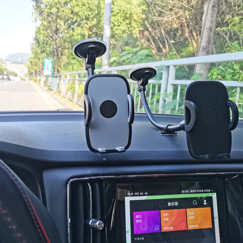 新款铝制实心包胶长杆前挡风玻璃仪表台汽车大货车专用车载支架