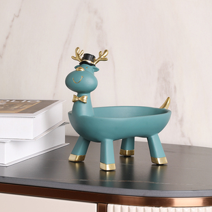 入户钥匙收纳摆件桌面柜子上装饰品实用家居鞋柜玄关放首饰收纳盒