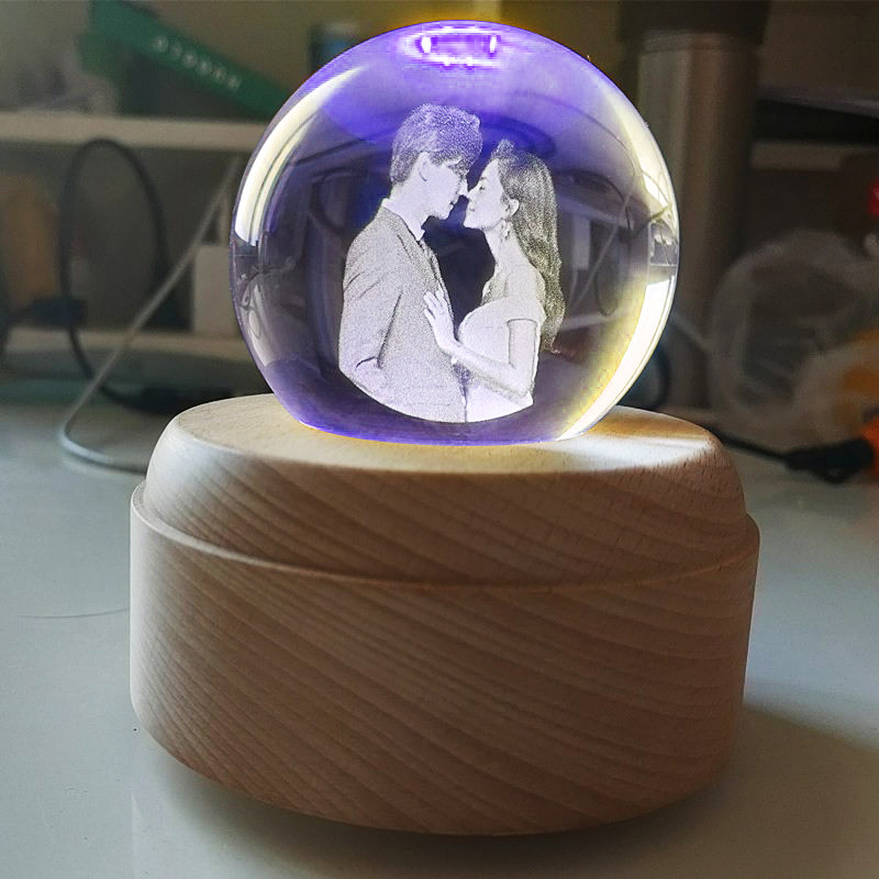 定制礼物音乐盒生日纪念日儿童女孩情侣女生天空之城水晶球八音盒