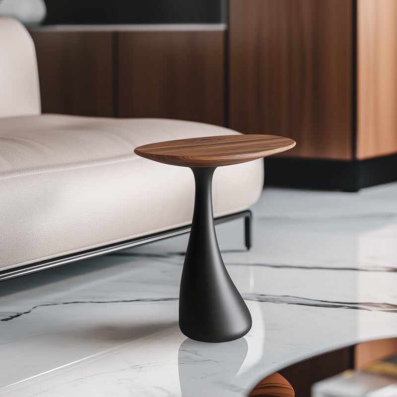 创意实木边几设计师款高档客厅沙发小茶几意式极简角几床头柜边桌