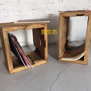 风化木置物架隔板墙壁书架实木搁板客厅装饰架老门板壁挂置物架