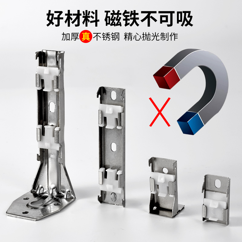 加厚窗帘弯轨 U型静音飘窗窗帘杆弯曲滑轮滑道顶装单双导轨雨宸