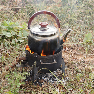 家用柴炉烧木柴钢炉子锅炉简易家用柴火炉室内取暖炉乡下地锅炉火