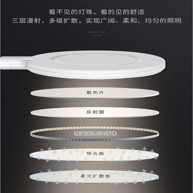 良亮可充电式台灯护眼儿童学习充插电两用锂电超大容量卧室床头灯