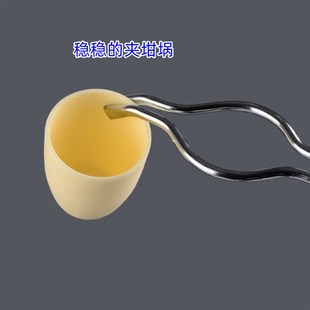 实验室坩埚钳 电镀饹坩埚夹子灰皿夹圆钢镀铬马弗炉实验夹具