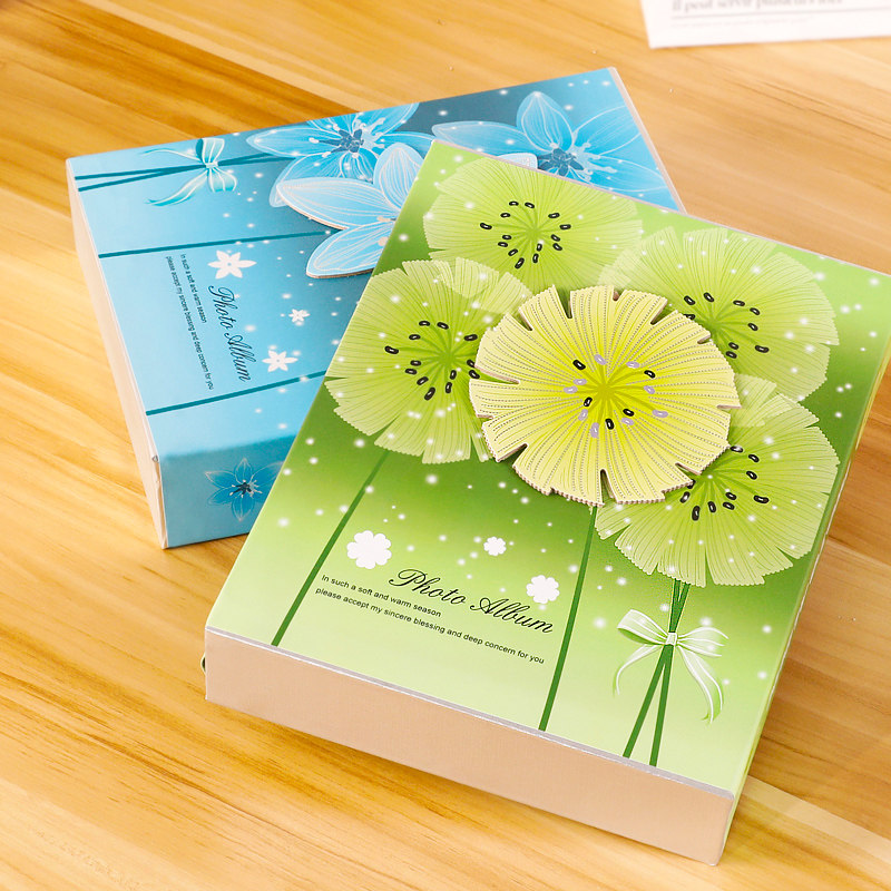 7寸相册本插页式家庭纪念册七寸大6寸200张装大容量过塑照片影集