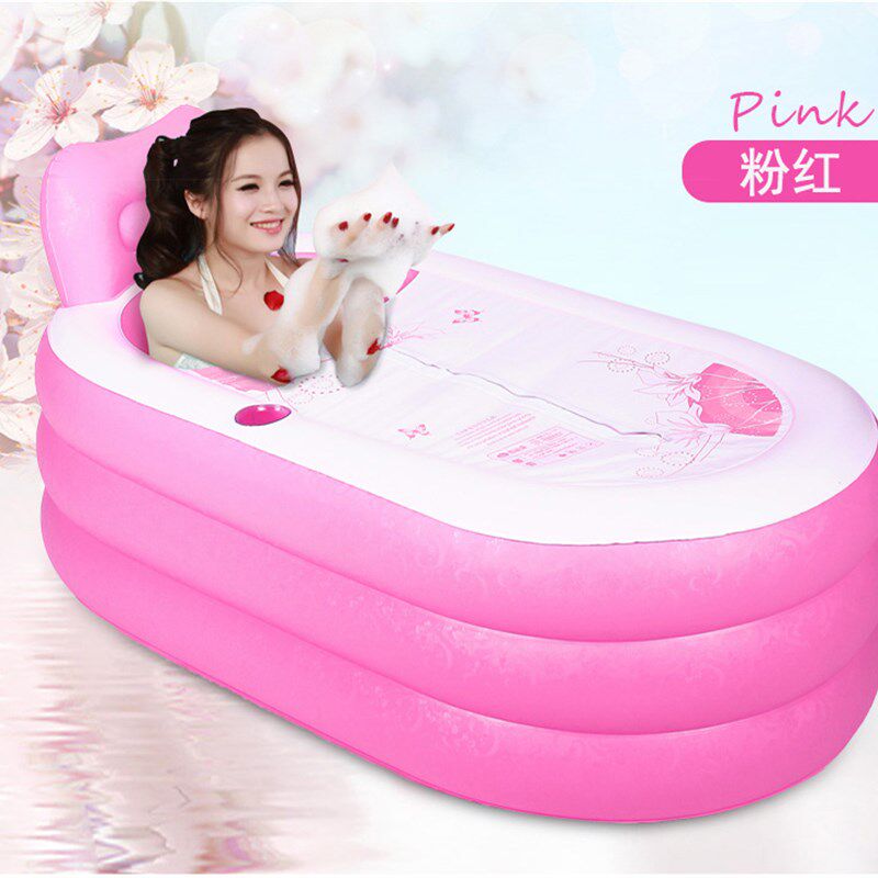 充气浴缸情侣泡澡浴盆成人加厚折叠双人用浴桶塑料儿童沐浴洗澡盆