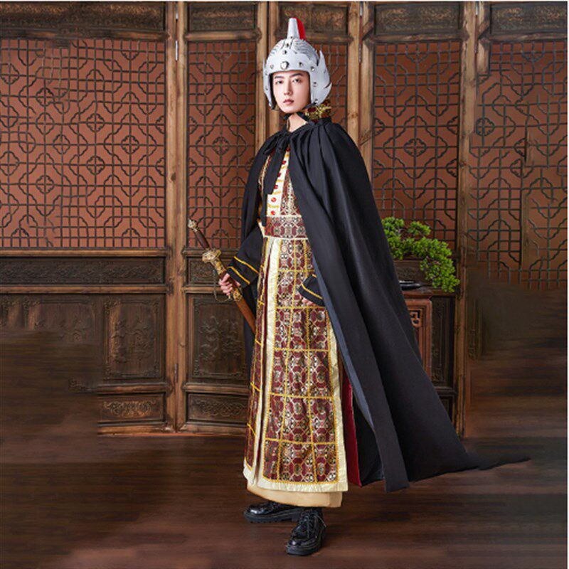 汉服将军汉朝古装统领侠客唐朝武将服装古代士兵盔甲演出戏曲铠甲