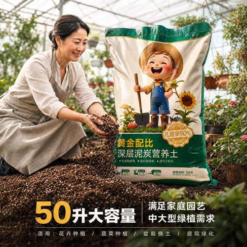 进口泥炭通用营养土透气多肉