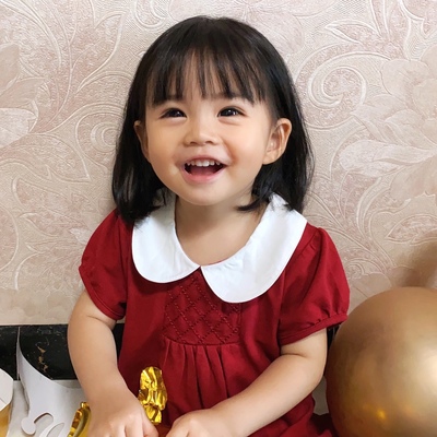 周岁宝宝衣服女童短袖公主裙翻领洋气连衣裙儿童红裙子春夏百褶裙