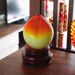 创意中国风淄博琉璃石榴摆件客厅书房玄关样板间装饰品礼物送长辈