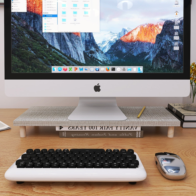 显示器增高架底座支架子护颈抬高电脑屏幕架子办公托架木质置物架