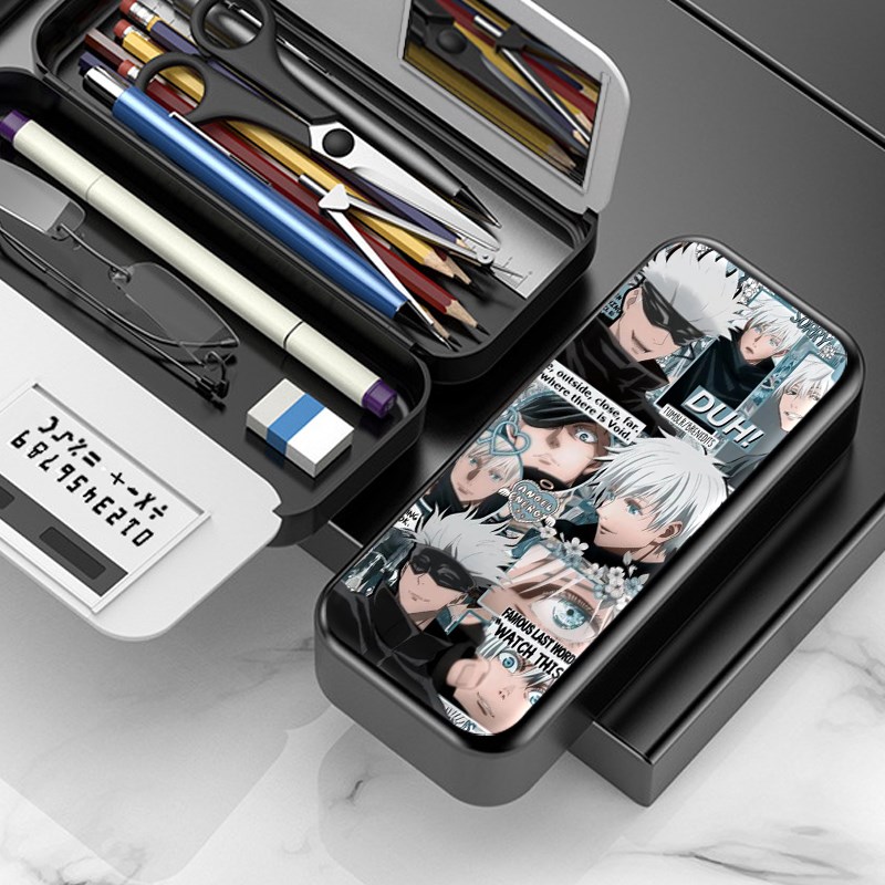 咒术回战文具盒五条悟周边小学生大容量笔袋儿童铅笔盒网红收纳盒