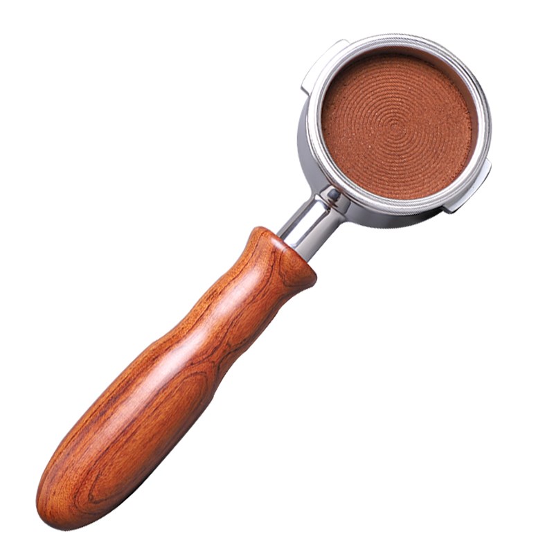 wpm惠家KD130/270/310咖啡机实木无底手柄58mm通用把手配件含粉碗