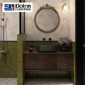 法式 复古厨卫生间砖瓷4如图00x1200全琉璃釉亮光格子砖瓷浴室房墙