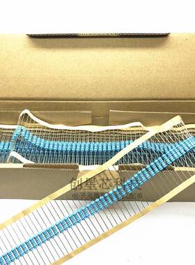 插件金属膜电K1WINY1%8阻20R910R1K1.2K1..5K1.82K2.2K24K