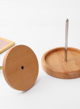 实旋木毛线绕线轴手编架织绕工线轴收纳辅助工具jp520能转动木转