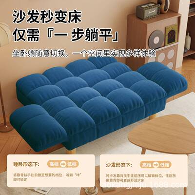 懒人沙发可躺可睡室单双人折叠卧房小SF1479沙发床租小户型榻出榻