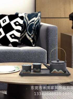 壶功夫茶具套装小套一36846家用阳台壶器两杯功夫茶具单手提泡茶