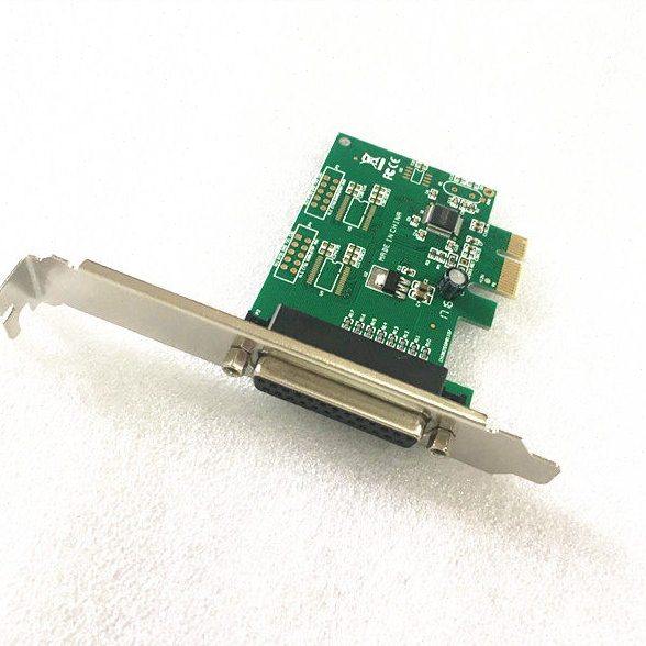 包邮盒装PCIe并口卡 pci-e转并口卡25针打印机接口转接卡LPT扩展