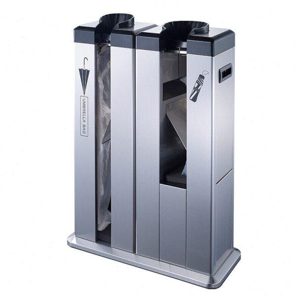 南方GNF不锈钢高端雨伞机酒店公司商场双头自动套袋雨伞收纳袋架