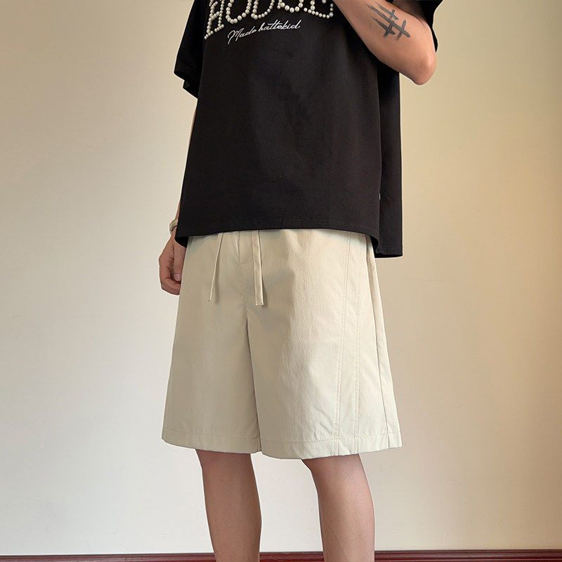 跑步运动短裤男款夏季薄款直筒过膝五分裤宽松大码休闲百搭篮球裤