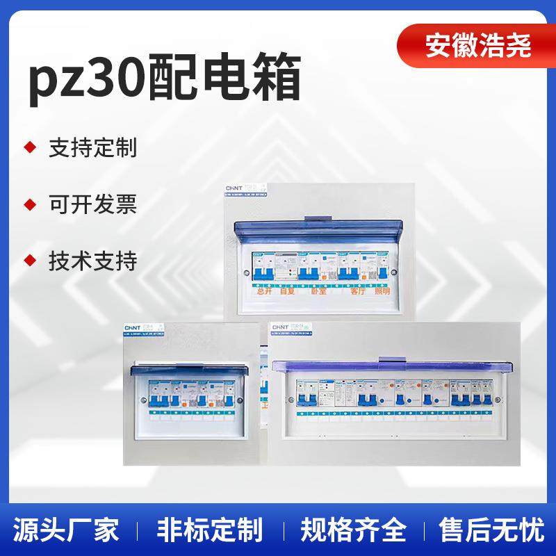 定制pz30配电箱回路强电箱电源表空气开关盒子布线箱明暗装控制箱